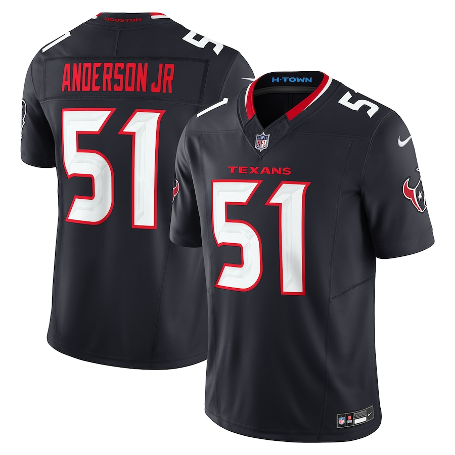 Men's Nike Will Anderson Jr. Navy Houston Texans Vapor F.U.S.E. Limited Jersey